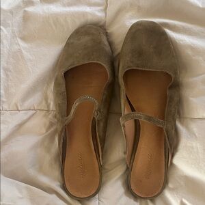 Madewell -olive ballet flats